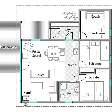 Ferienhaus Bis 4 Personen F3h0 *
